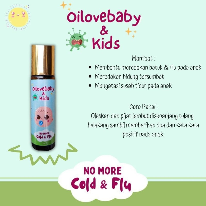 Jual 5 ml Olivebaby & kids roll on blend sakit demam flu Essential Oils