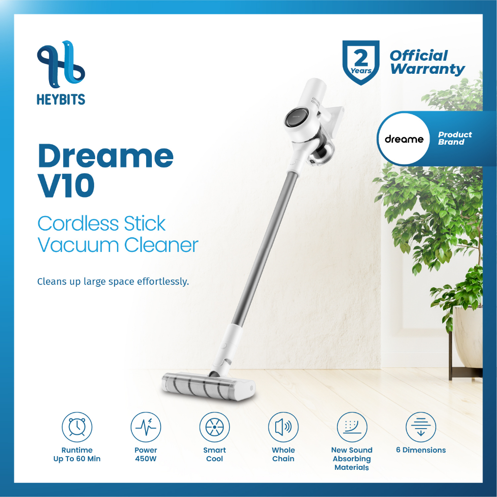 Jual Dreame V10 Cordless Stick Vacuum Cleaner Handheld 22kPa Penyedot