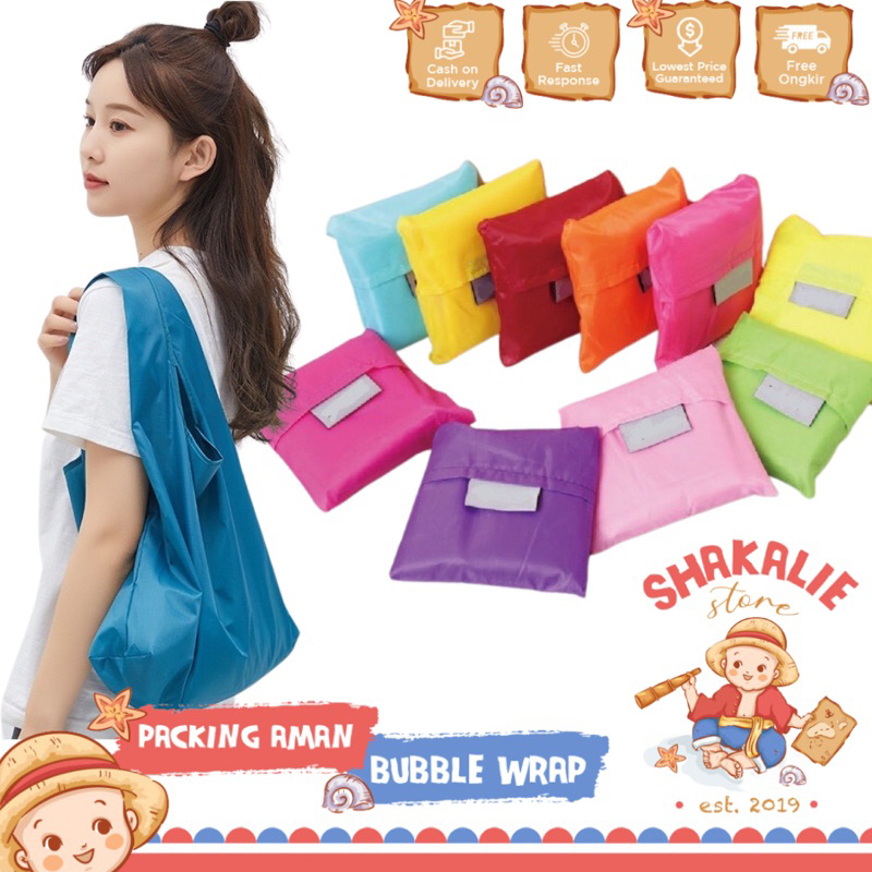 Jual Tas Kantong Belanja Lipat Ramah Lingkungan | Shopee Indonesia