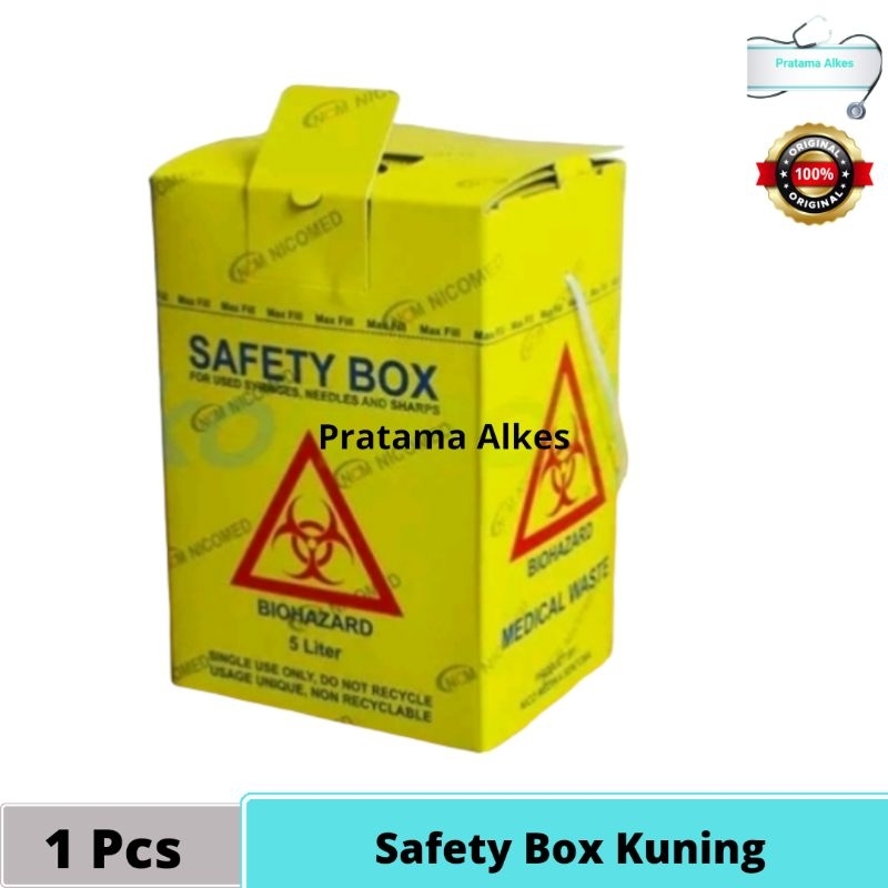 Jual Safety Box Medis 5 Liter 8 Liter 12,5 Liter Tempat Sampah Medis