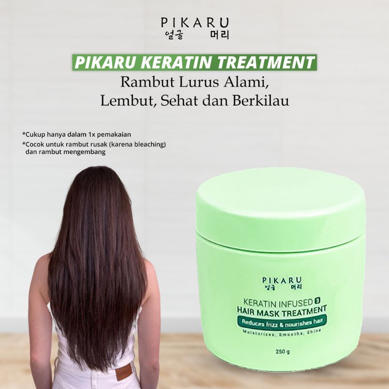 Jual PIKARU KERATIN INFUSED HAIR MASK TREATMENT 250G | Shopee Indonesia