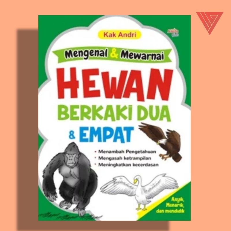 Jual BUKU MENGENAL dan MEWARNAI HEWAN BERKAKI DUA DAN EMPAT/BUKU