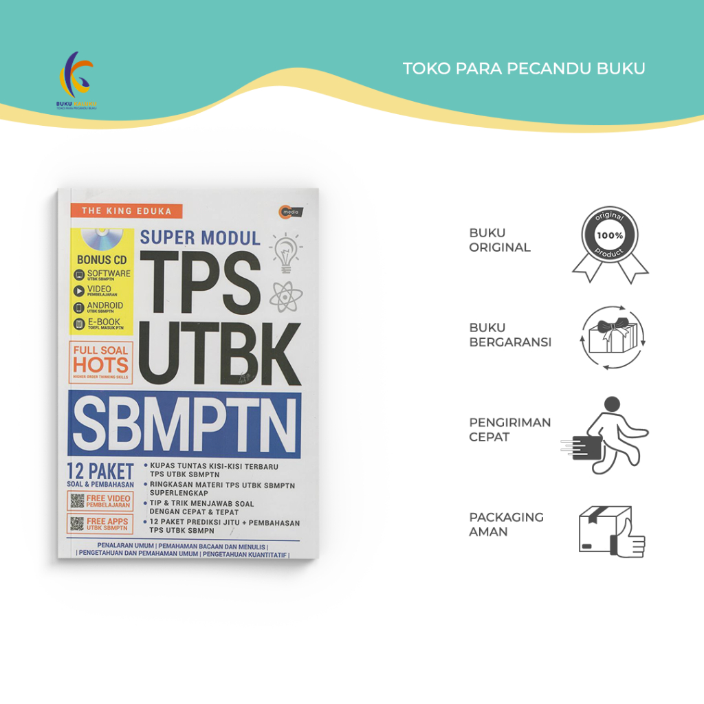 Jual Buku Referensi - Super Modul TPS UTBK SBMPTN (PLUS CD) - The King ...