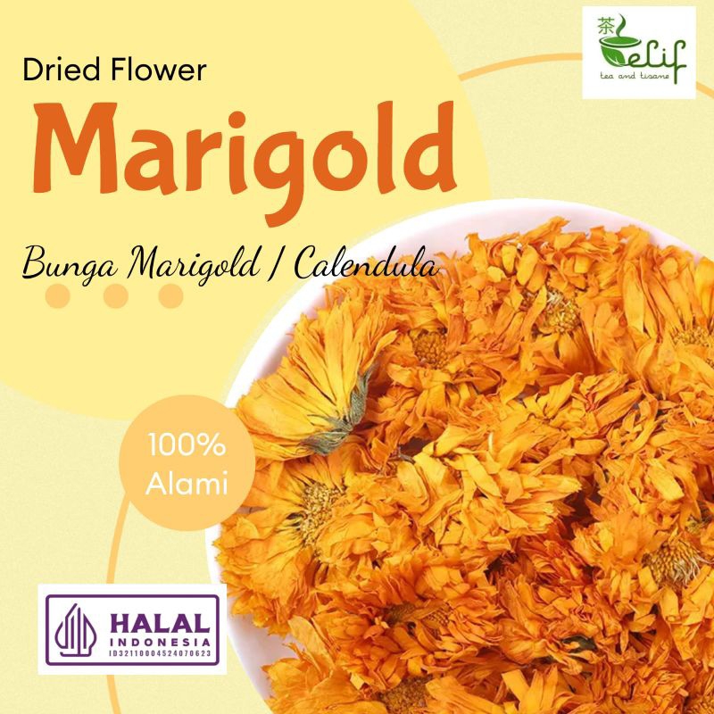 Jual ELIF TEA Premium Dried Calendula Flowers Tea / Marigold Flower Tea