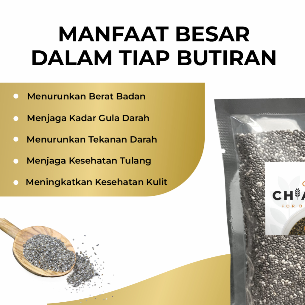 Jual Michigo Chia Seeds Organic - Biji Chia 100 gram - Chia Seed untuk ...