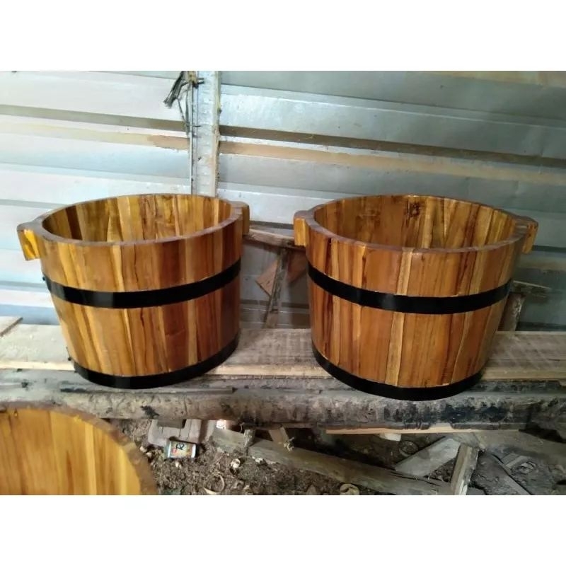 Jual ember kayu jati T.30cm x D.40cm | Shopee Indonesia