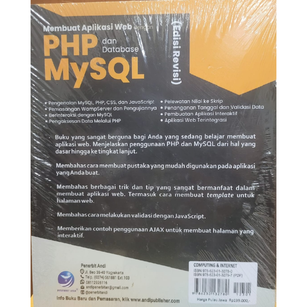 Jual MEMBUAT APLIKASI WEB DENGAN PHP DAN DATABASE MYSQL (Edisi Revisi ...