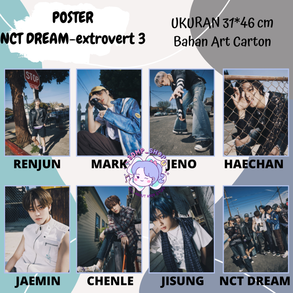 Jual POSTER NCT DREAM MELODIES EXTROVERT jaemin chenle jisung renjun ...