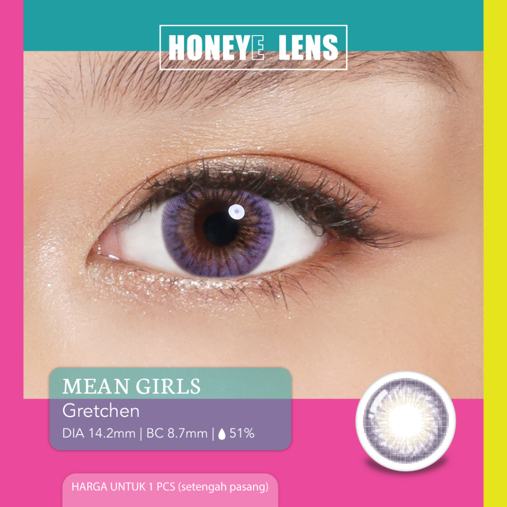 Jual Honeyelens Mean Girls Gretchen - Softlens Ungu Korea ( 1 PCS