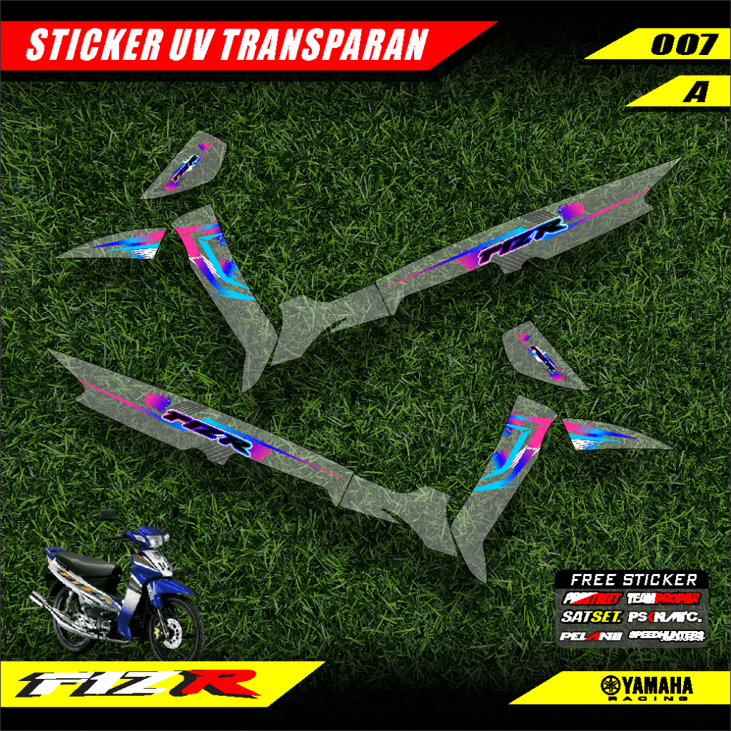 Jual STICKER STRIPING TRANSPARAN YAMAHA FIZ R VARIASI LIST MOTOR DESAIN ...