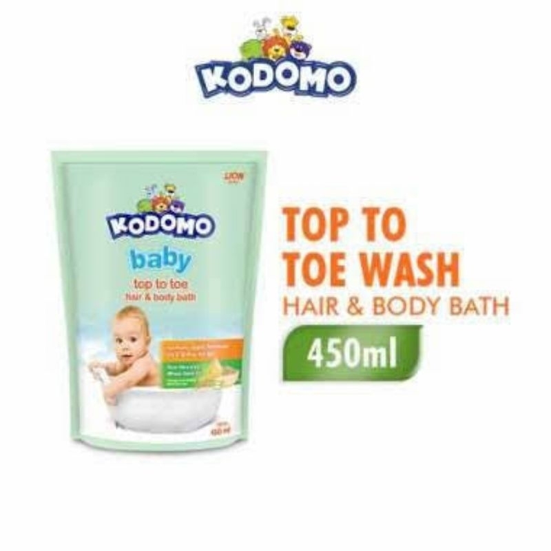 Jual Kodomo Baby Bath Top To Toe Refill 450ml Shopee Indonesia