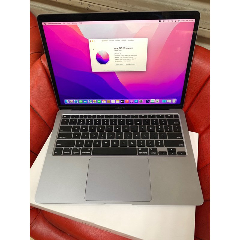 Jual MacBook Air 13 inch 2020 Retina i5 8/512gb Ex iBox Fullset ...
