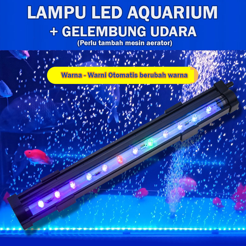 Jual Lampu Celup Aquarium lampu gelembung batu aerator lampu akuarium ...