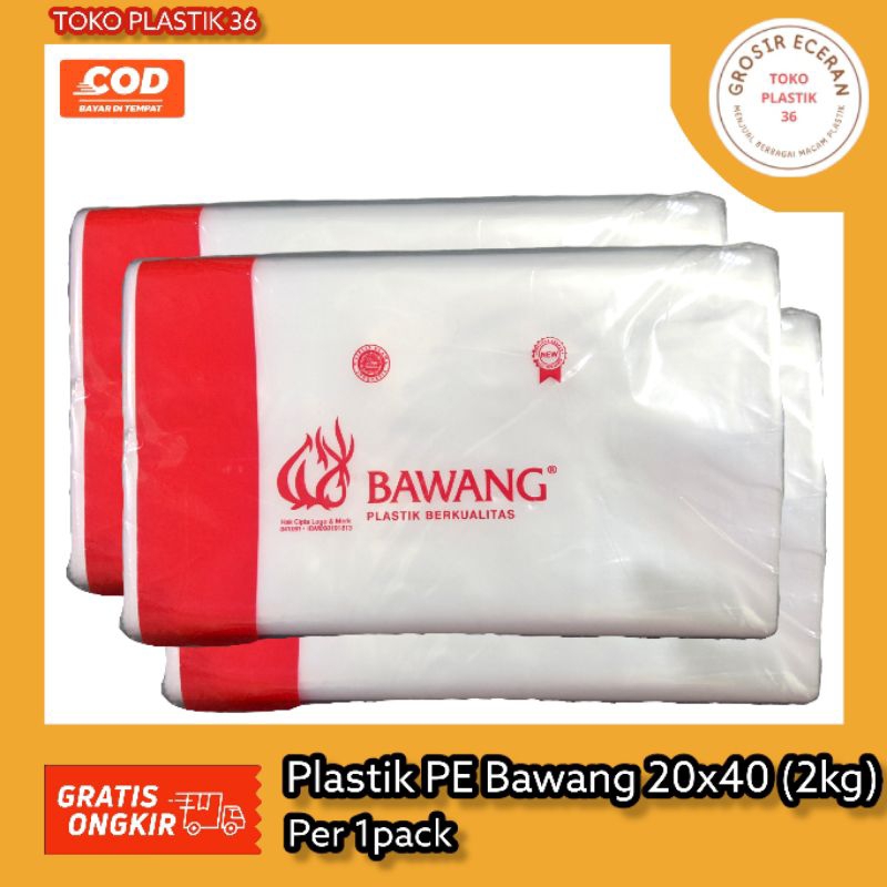 Jual Pe Bawang 20x40 2kg Tokoplastik36 Plastik Pe Bawang Plastik Es Plastik Kulkas