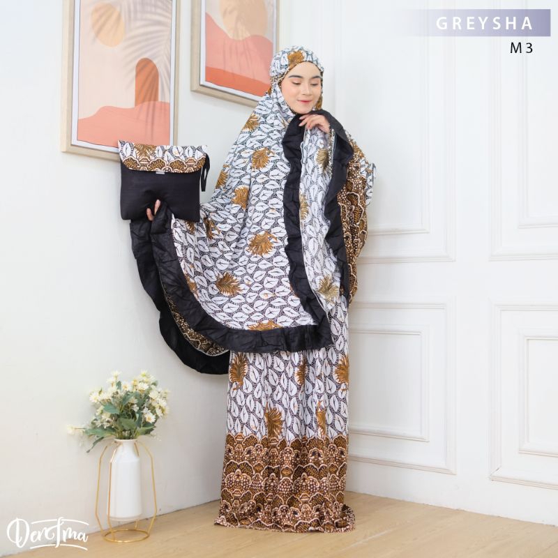 Jual Mukena Jumbo Dewasa Premium Batik Lawasan Denima Shopee Indonesia