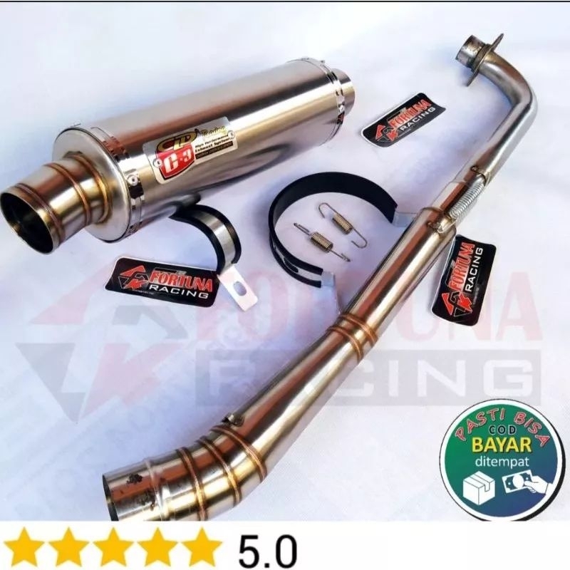 Jual kenalpot racing CLD C3 bulat las all bebek Jupiter Vega grand ...