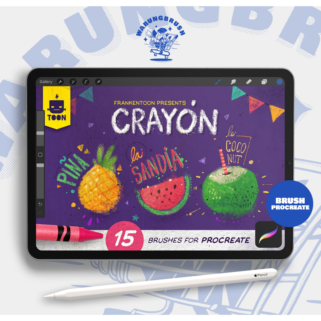 Jual Crayon - Procreate Brush Pack BP00107 | Shopee Indonesia