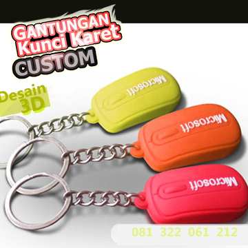 Jual Pusat keychains gantungan kunci karet desain custom harga murah di ...