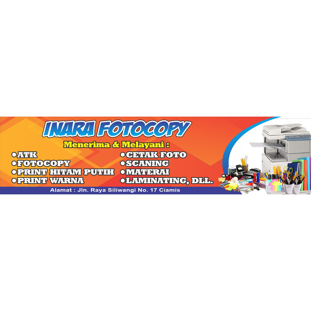 Jual Spanduk banner Fotocopy, ATK berbagai ukuran | Shopee Indonesia