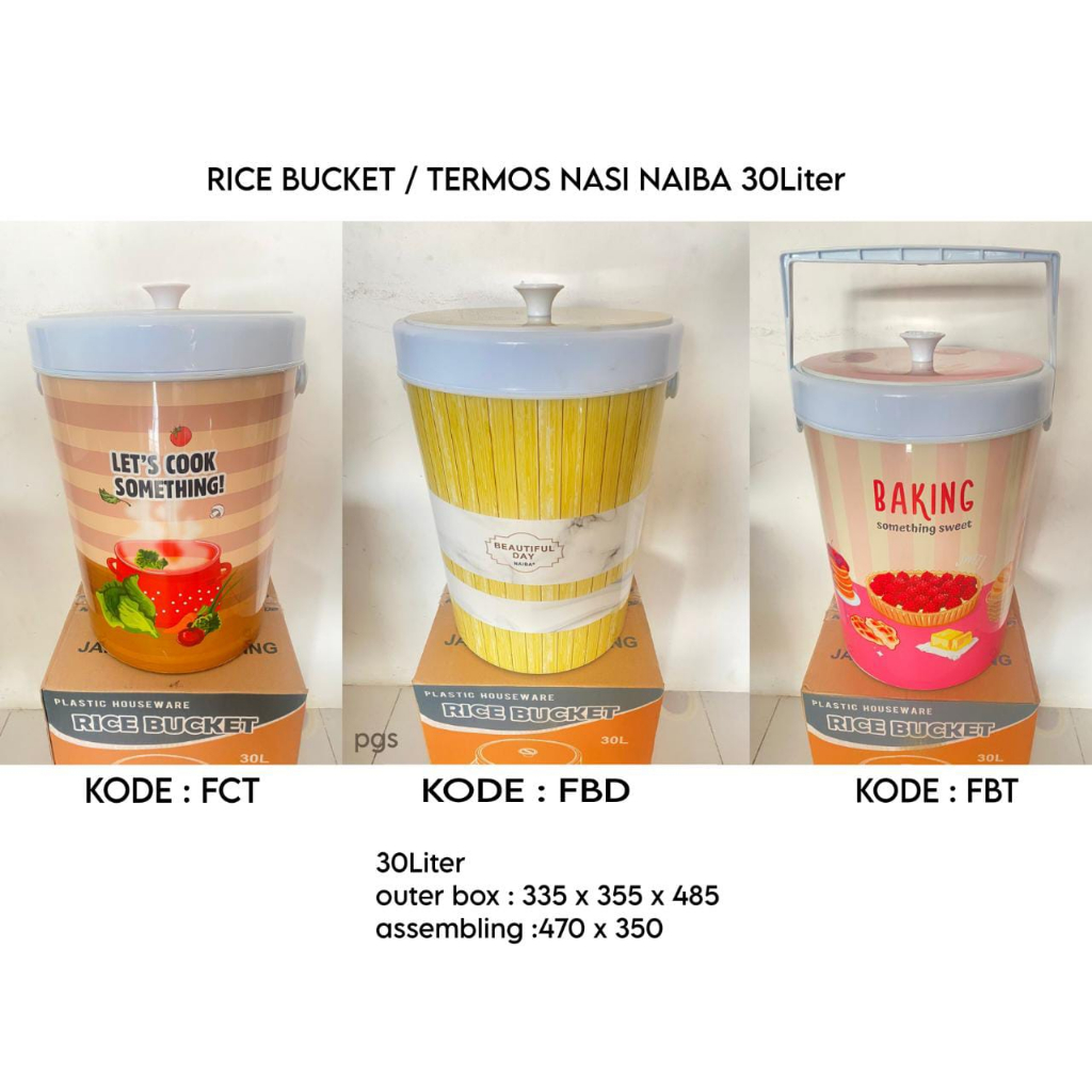 Jual Rice Bucket Ice Bucket Tempat Penyimpanan Nasi Dan Es Batu Ukuran Liter Shopee Indonesia