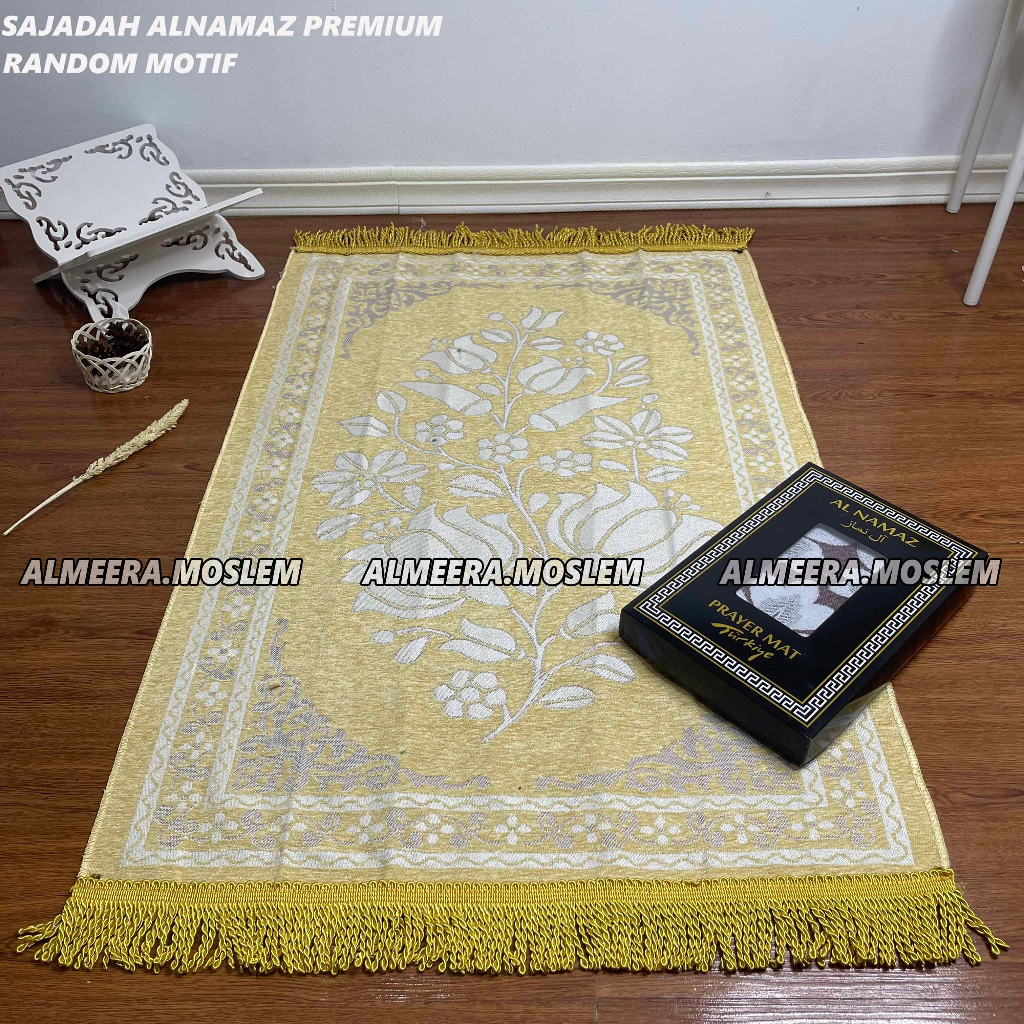 Jual Sajadah Al Namaz Premium Free Box Rumbai Tambang Ukuran Dewasa Shopee Indonesia