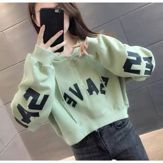 Crop cheap hoodie shopee