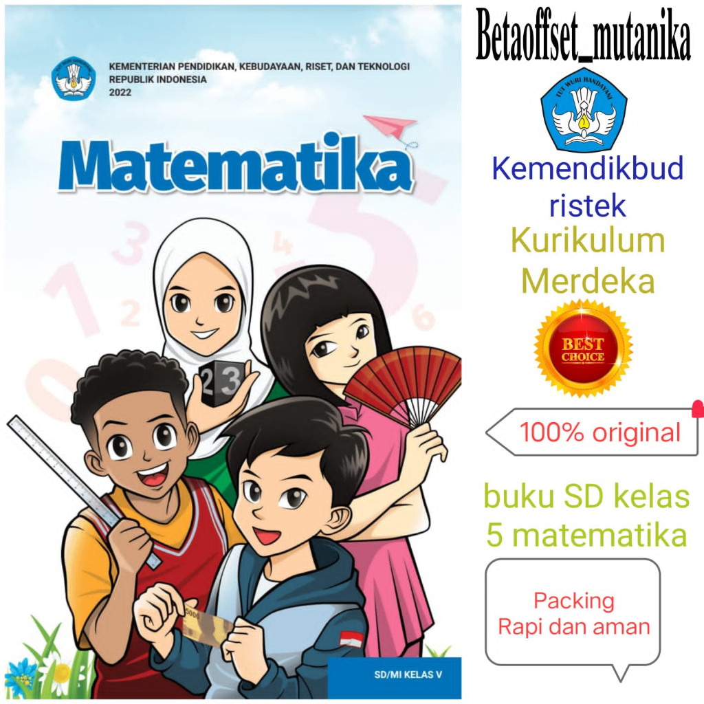 Jual Buku Sd Kelas 5 Matematika Kurikulum Merdeka Shopee Indonesia 