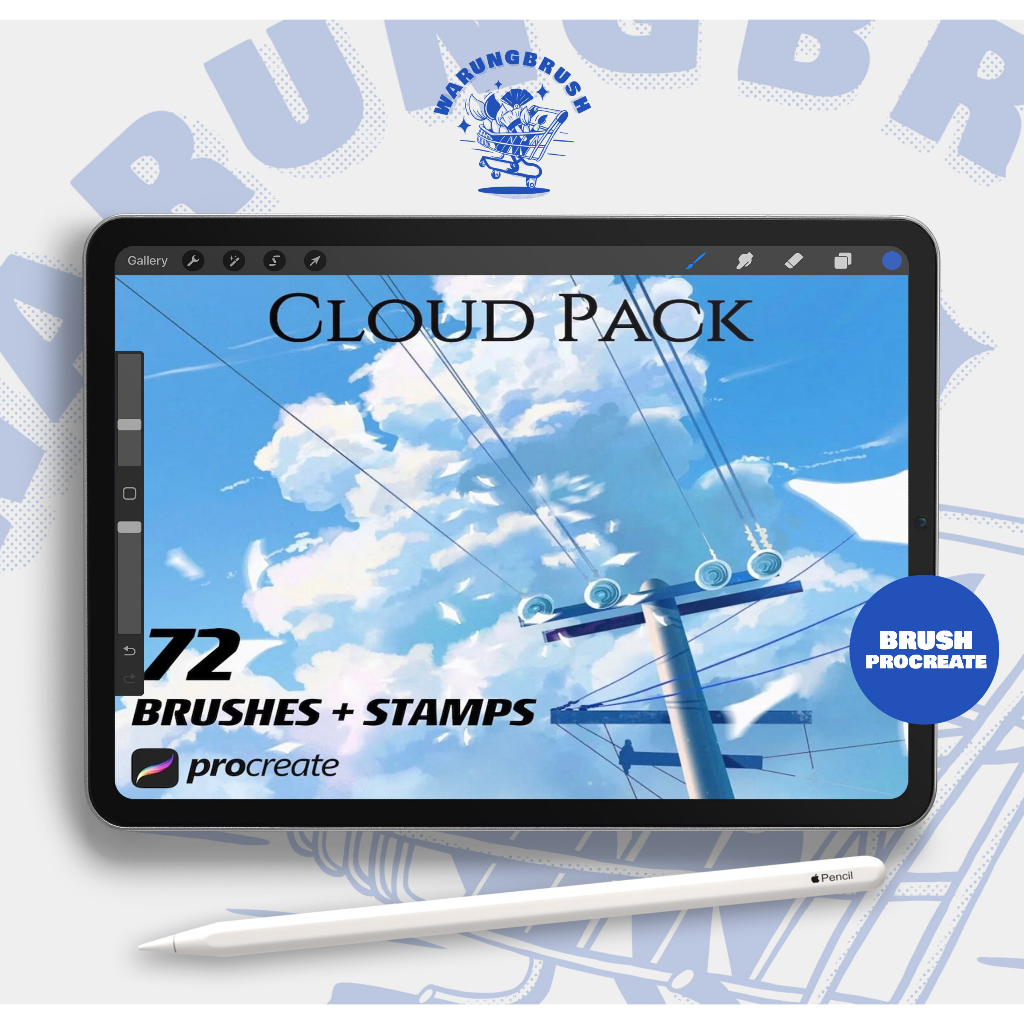 Jual Cloud Brushes for Procreate BP00363 | Shopee Indonesia