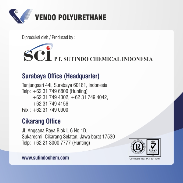 Jual Polyurethane High Density - PU Foam HDPU-80 - Vendo Brand / Off ...