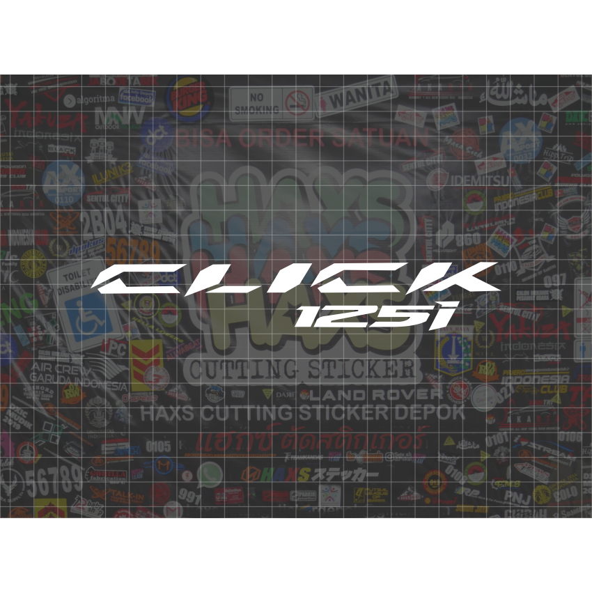 Jual Cutting Sticker Honda Click 125i Ukuran 15 Cm | Shopee Indonesia