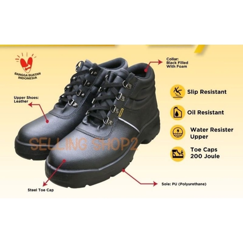 Jual Sepatu Safety Krisbow Argus 6 Safety Shoes Krisbow Argus 6 Inch Sepatu Safety Argus