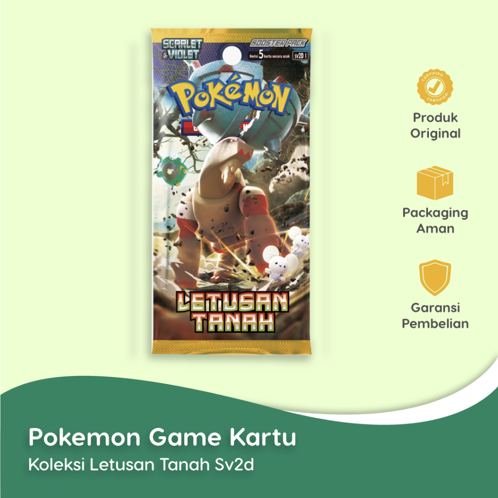 Jual Pokemon Game Kartu Koleksi Booster Pack Letusan Tanah SV2D ...