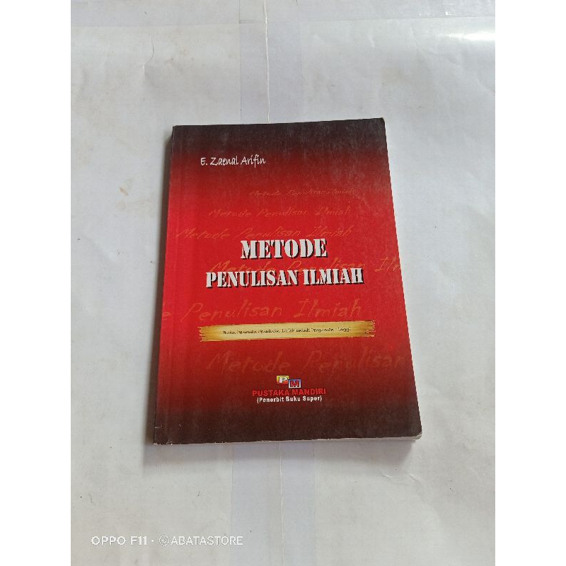 Jual Buku Metode Penulisan Ilmiah E Zaenal Arifin Shopee Indonesia