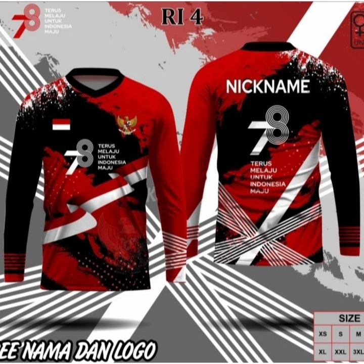 Jual Kaos Hut Kemerdekaan Ri 78 Jersey Dirgahayu Kemerdekaan Indonesia