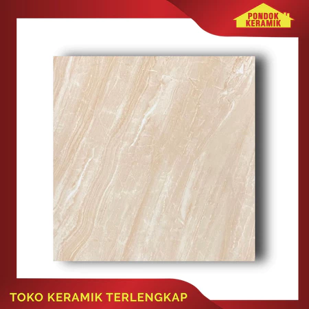 Keramik Lantai Accura 40x40 Saigon Beige Motif Marble