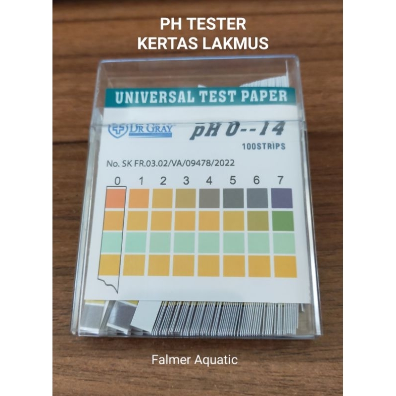 Jual PH TESTER KERTAS LAKMUS 0-14 100 STRIPS UNIVERSAL TEST PAPER MERK ...