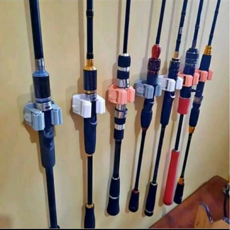 Sougayilang 2 Sections Adjustable Telescopic Fishing Holder Aluminium  Fishing Rod Rack Y Holder Bracket Support Stand