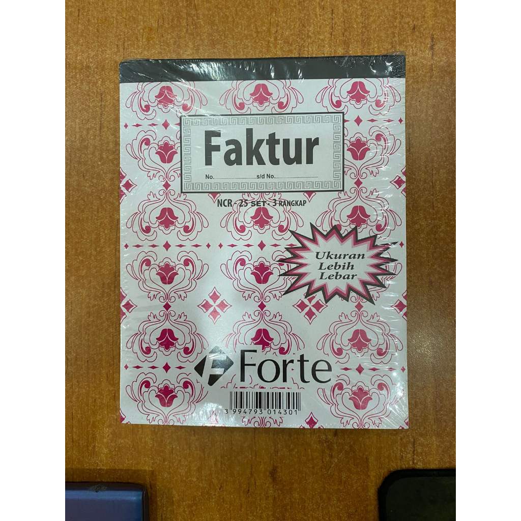 Jual Bon Faktur NCR 3 Rangkap / 3 Ply isi 25 Forte Ukuran Besar ...