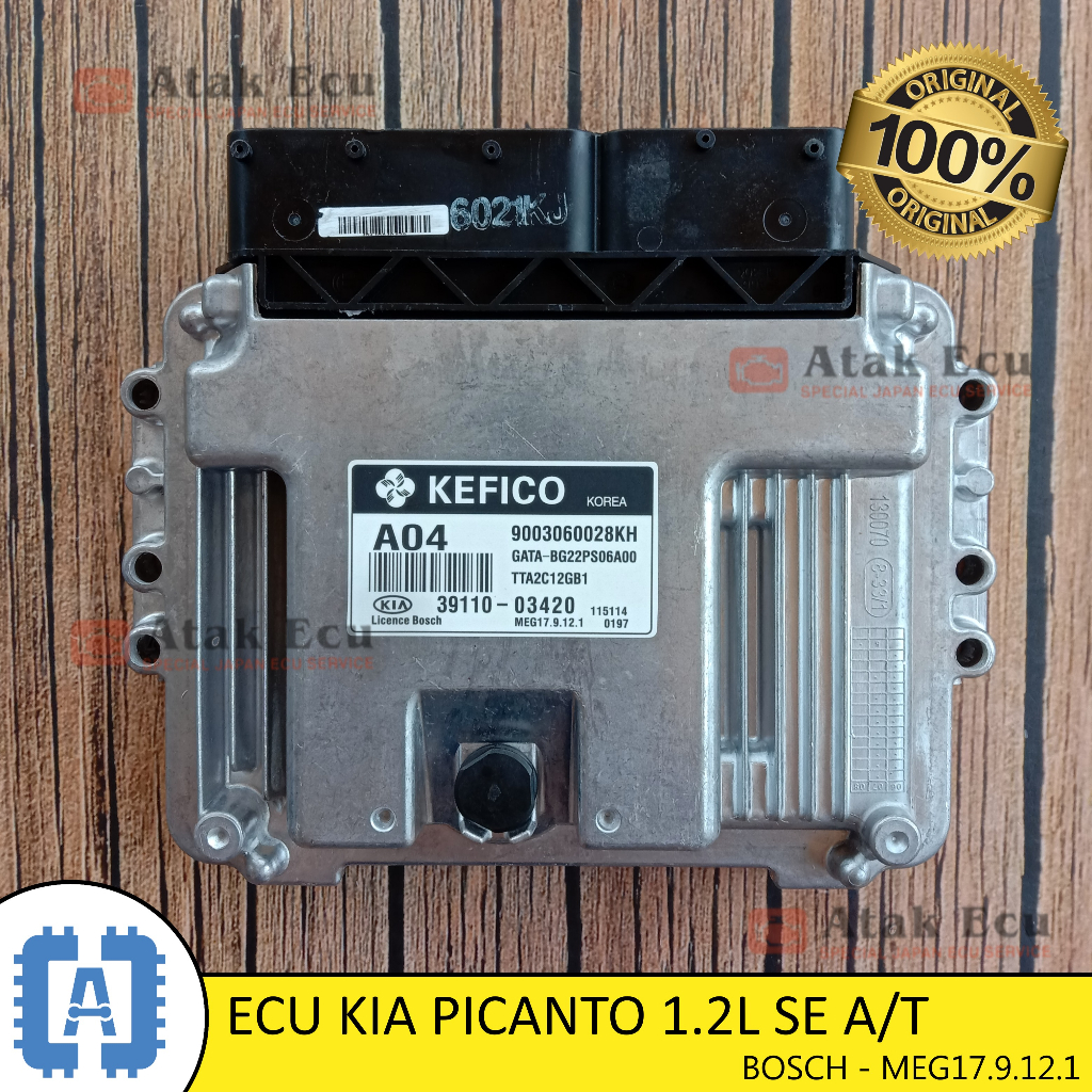 Jual [BARU] ECU Kia Picanto SE 1.2L AT ORIGINAL kode A04 - Bosch MEG17 ...