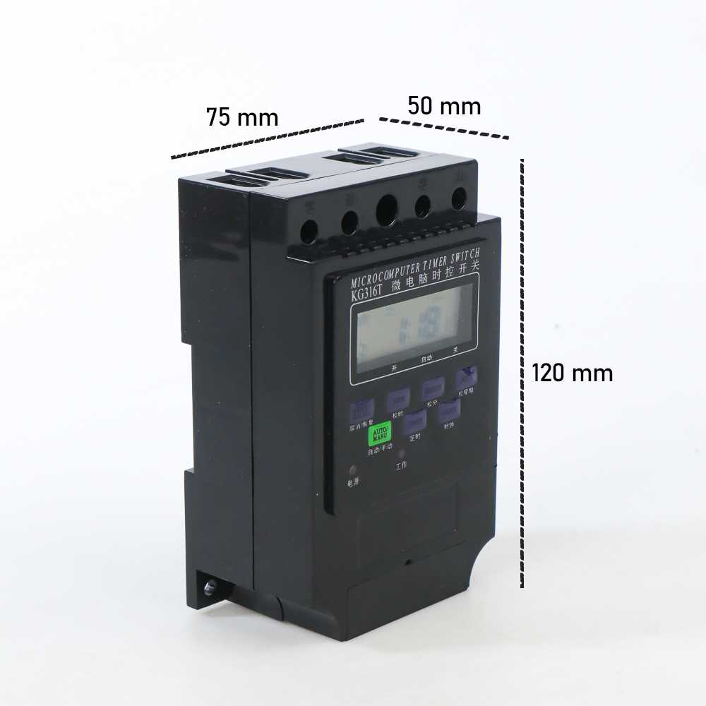 Jual MCB Power Timer Programmable Time Switch Relay 30A 220V | Shopee ...