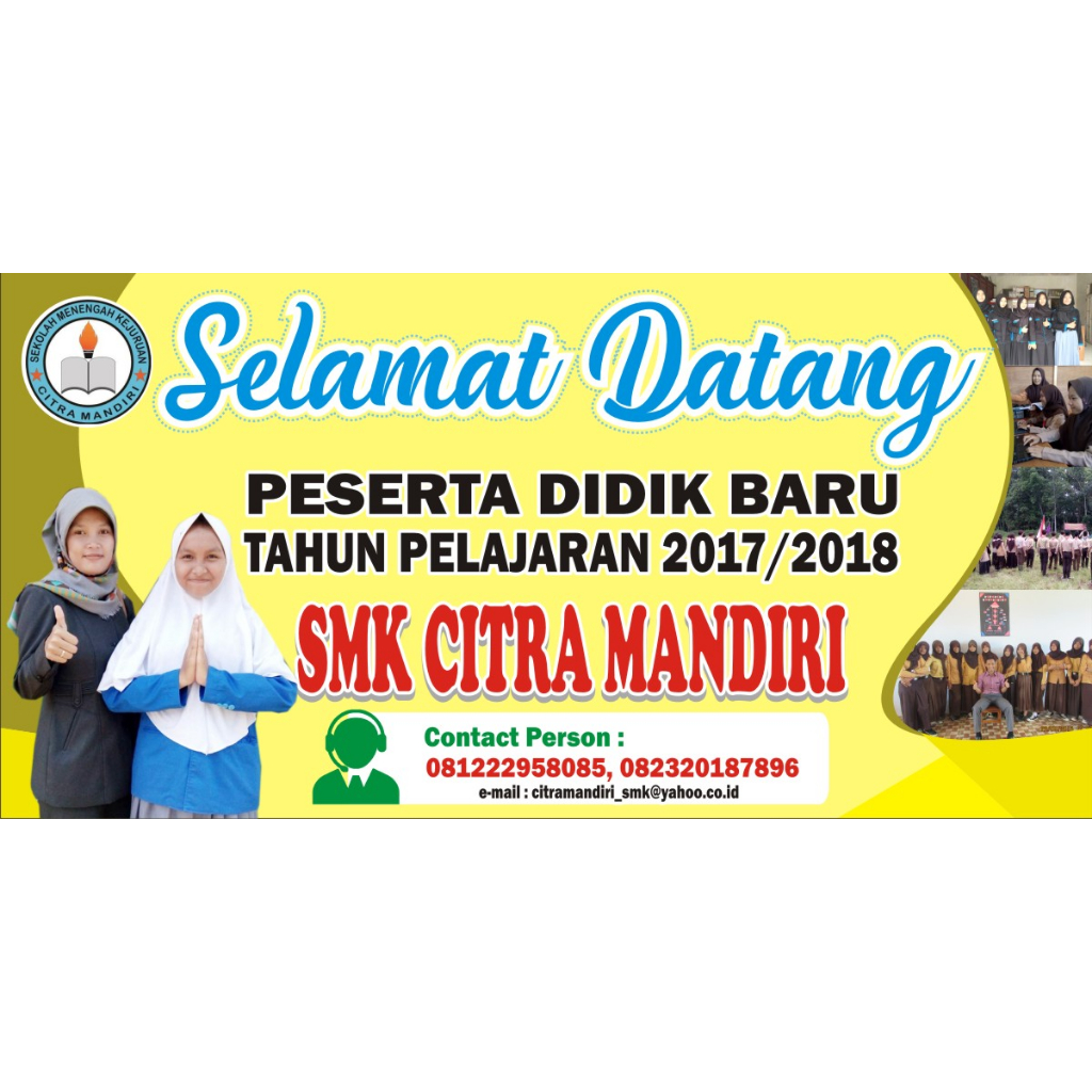 Jual Spanduk Selamat Datang Siswa Baru Spanduk Selamat Datang Peserta