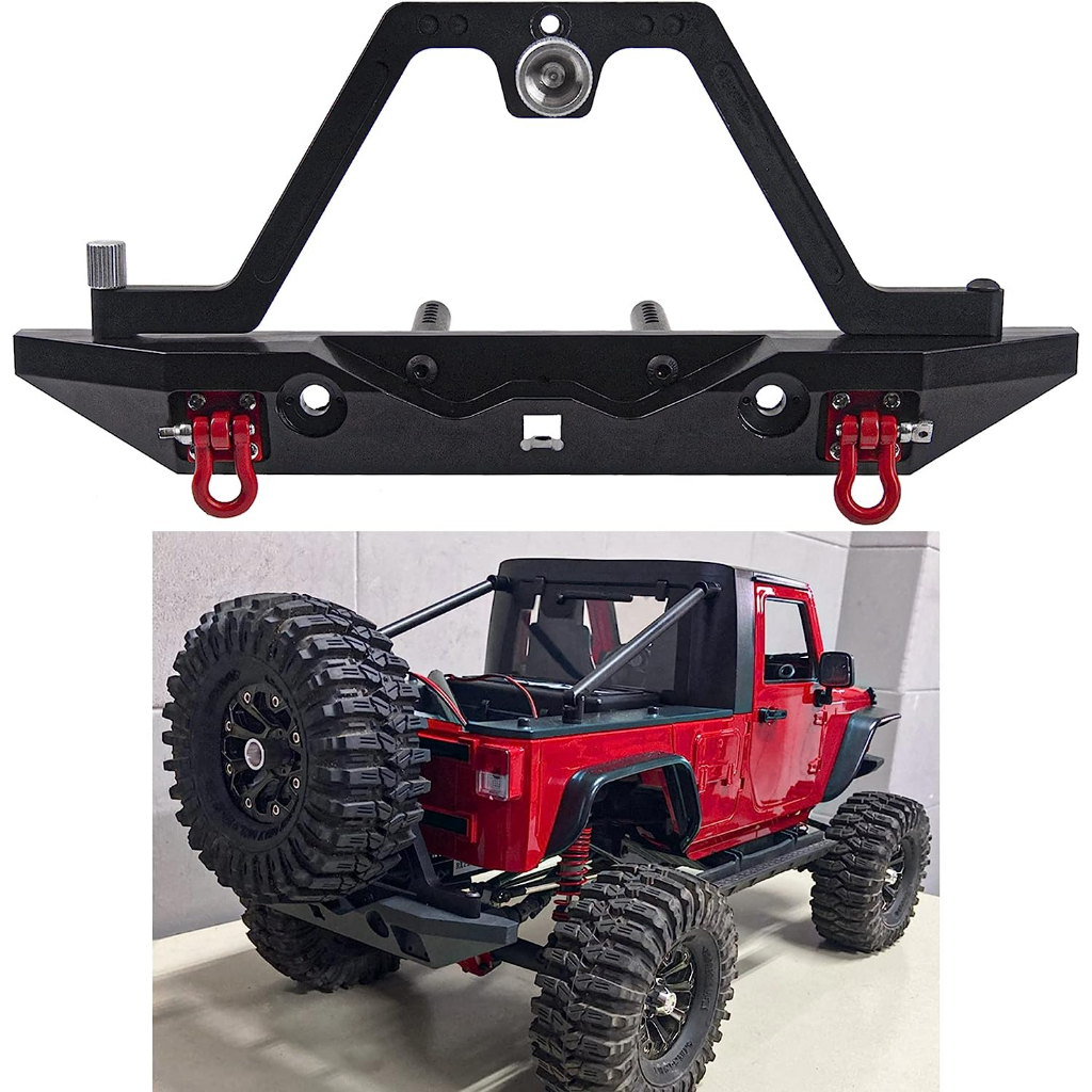 Jual METAL REAR BUMPER WITH TIRE CARRIER FOR SCX10 RGT TRX4 1/10 TIPE 2 ...