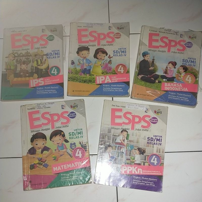 Jual Buku Esps Untuk Sd Kelas 4 Ipa Ips Bahasa Indonesia Matematika Ppkn Esps Ips 3983