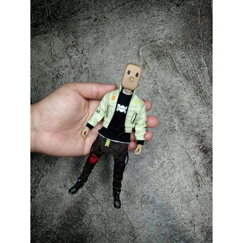 Jual Kitbash 1/12 Jacket Techwear Cyber Pastel Cream Mezco Notaman ...