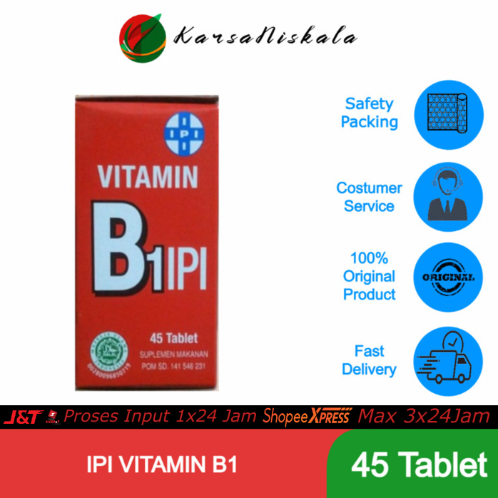 Jual Vitamin B1 IPI Isi 45 Tablet B 1 | Shopee Indonesia