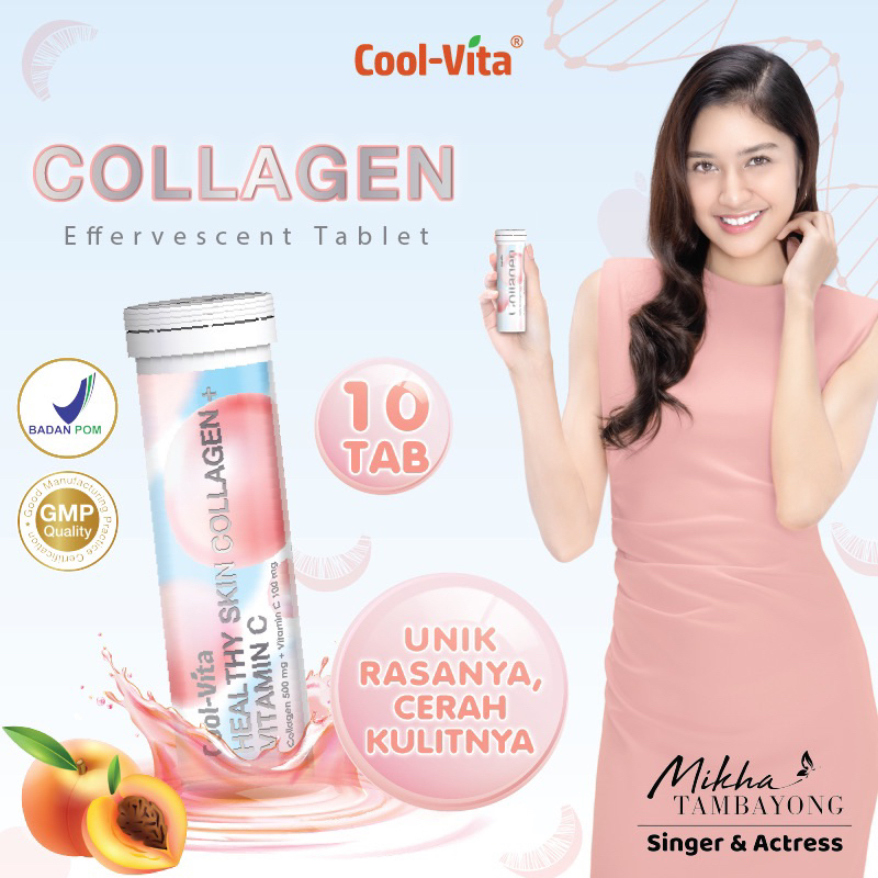 Jual Coolvita Healthy Skin Collagen Vitamin C 10 Tablet Collvita