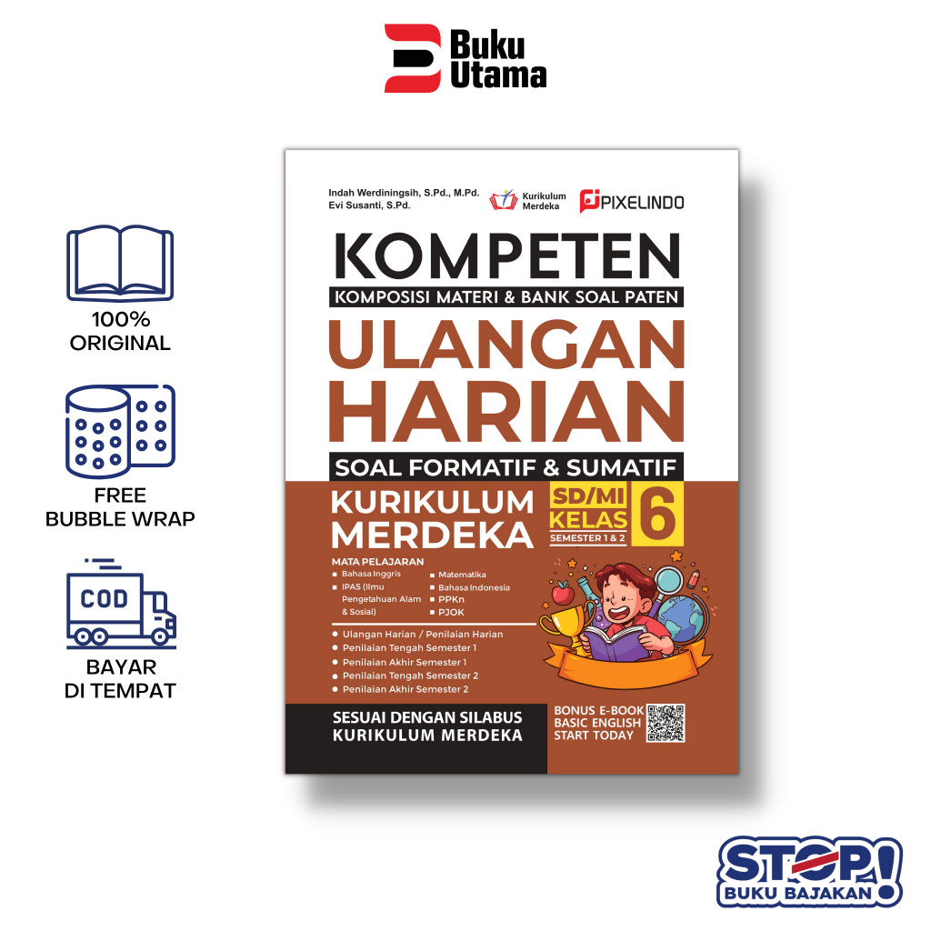 Jual BUKU KOMPETEN ULANGAN HARIAN KURIKULUM MERDEKA KELAS 6 SD / MI ...