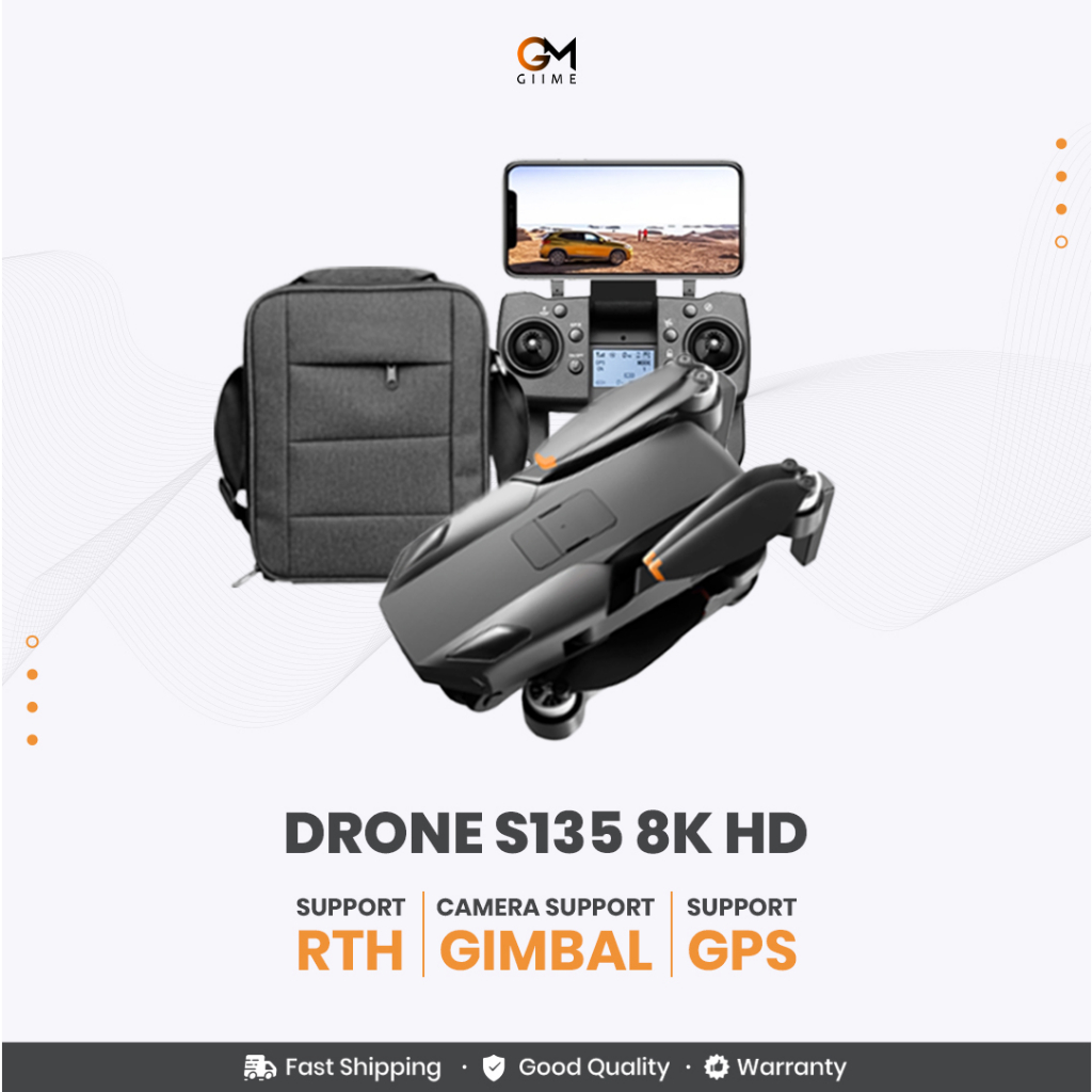 Jual Drone S135 GPS Gimbal Camera 8K Include Remote Original Impor