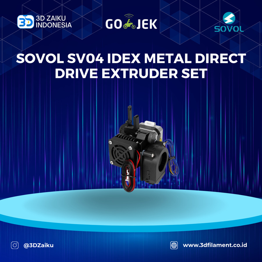 Jual Original Sovol SV04 IDEX Metal Direct Drive Extruder Set Left Hotend Shopee Indonesia