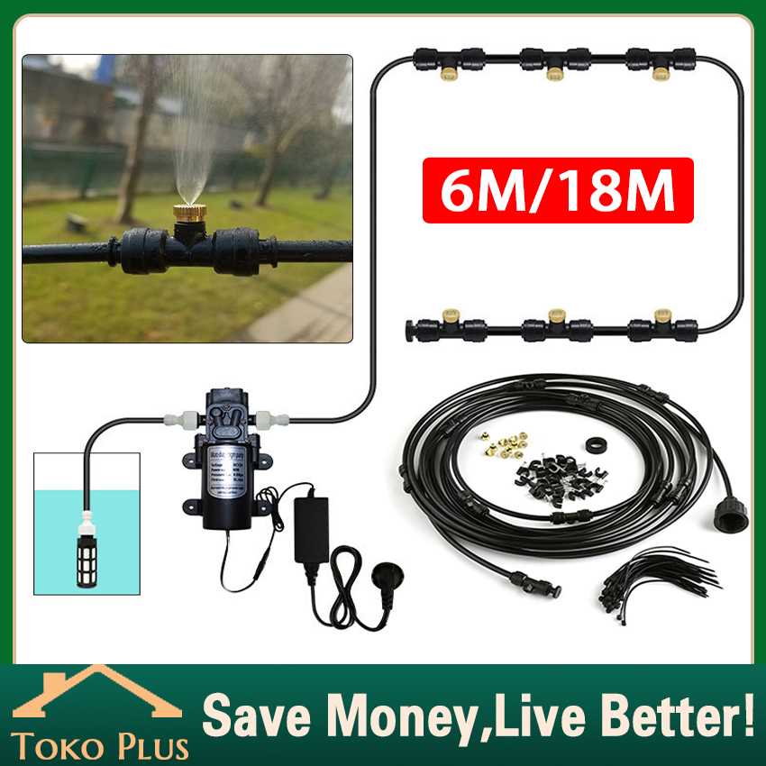 Jual 18M Paket Misting System Rainforest Sprayer Otomatis Misting Sistem Timer Otomatis misting